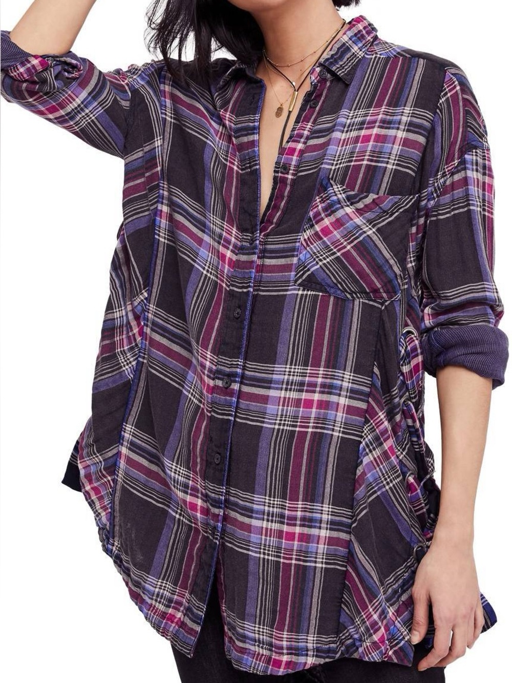 Free People Nordic Day Plaid Button-Down